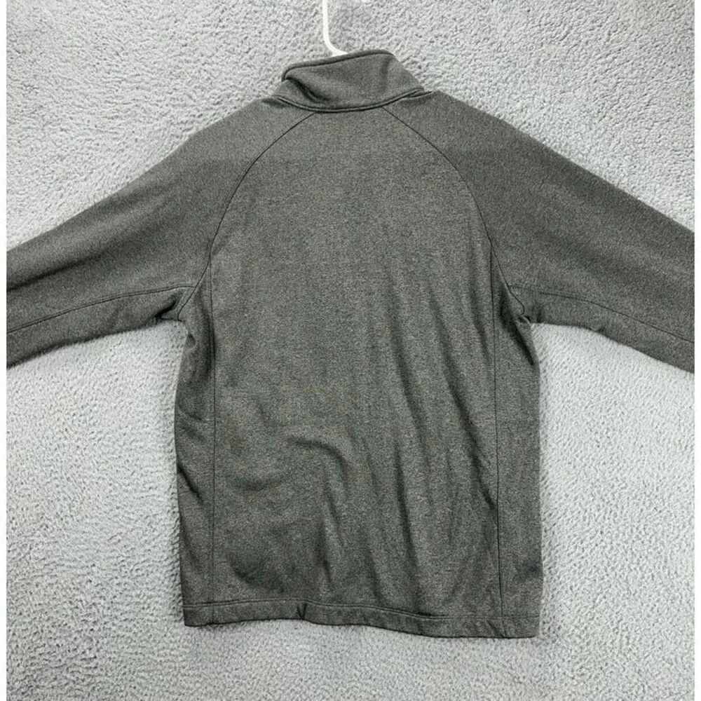 The North Face Pullover Jacket Adult Medium Grey Quarter Zip Outdoor Casual Mens